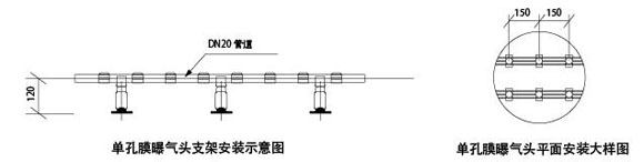 單孔膜曝氣器